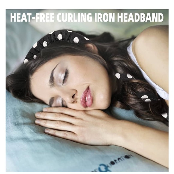 🌻4/$20 Heatless Black Satin Polka Dot Headband Curler Kit For Women
New Product - Picture 4 of 7